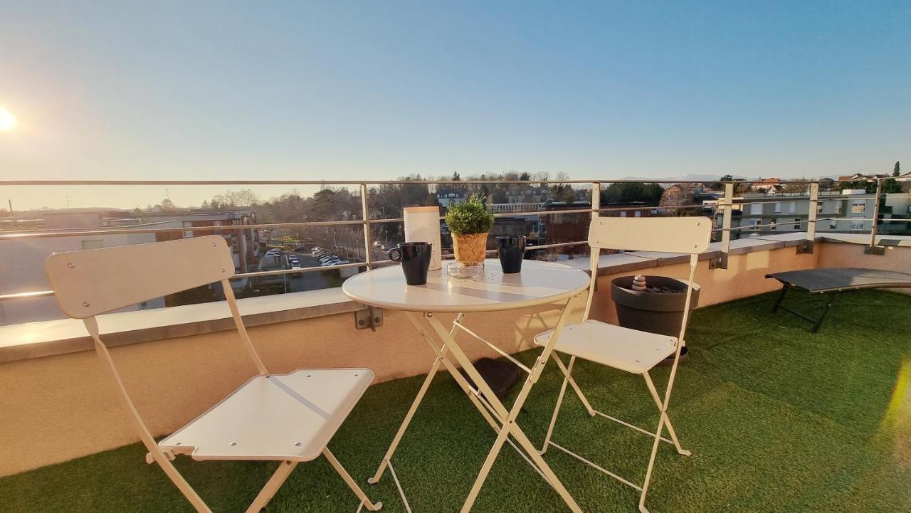 Le Smart - Parking - Terrasse - Wifi - Mulhouse - Relax Bnb Pfastatt Ngoại thất bức ảnh